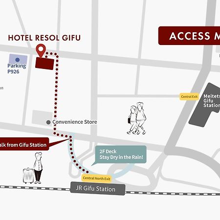 Hotel Resol Gifu Exterior foto